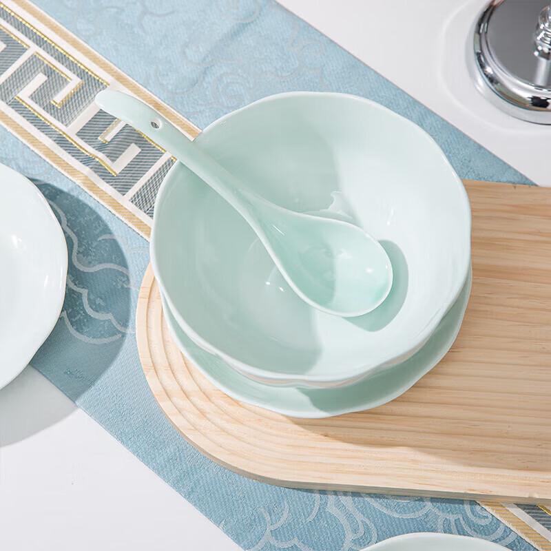 Shadow Celadon Ceramic Dinnerware Set