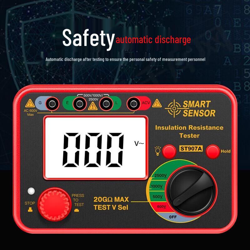 CEM ST907A+ Handheld Digital Insulation Resistance Tester (CN Version)