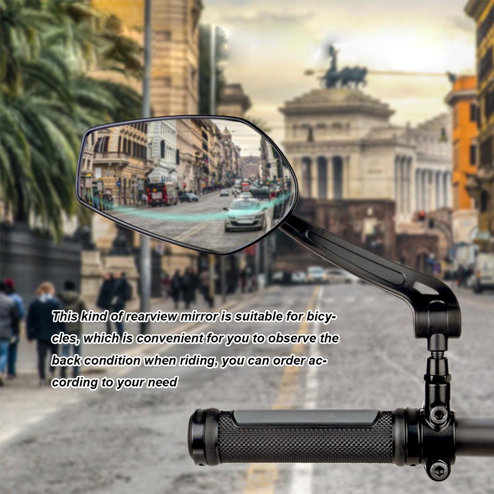 Handlebar Reflector Rear View Mirror Mountain Bike Electrical Bike Wide\-Range Adjustable Angles Mirror