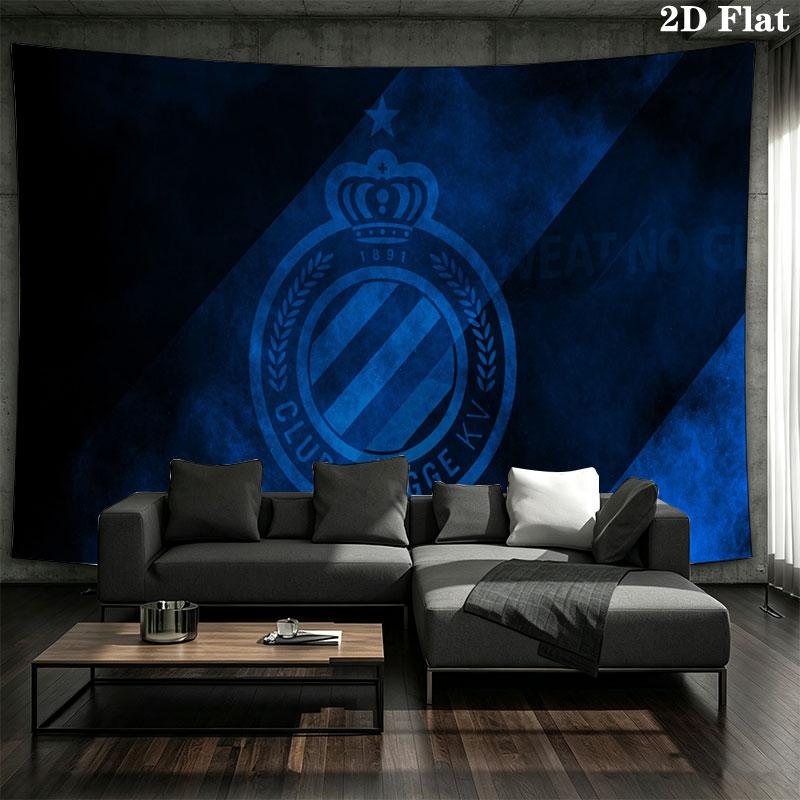 Club Brugge KV Wall tapestry, aesthetic printed fabric blanket, suitable for bedroom, living room, and home decor.