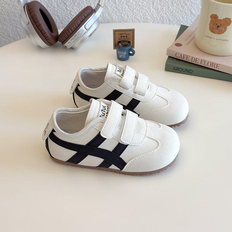 

Children s Forrest Gump shoes 2025 spring and autumn children s little white shoes boys casual shoes girls sports shoes soft-soled German trainin 31