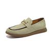 2025 Spring New Loafers Men's One-pedal Korean Version Trendy Versatile Casual British Leather Lazy Shoes Breathable