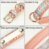 Pet Collar Double D Ring Hangable Accessories Space Cotton Inner Large and Medium Dog Collar