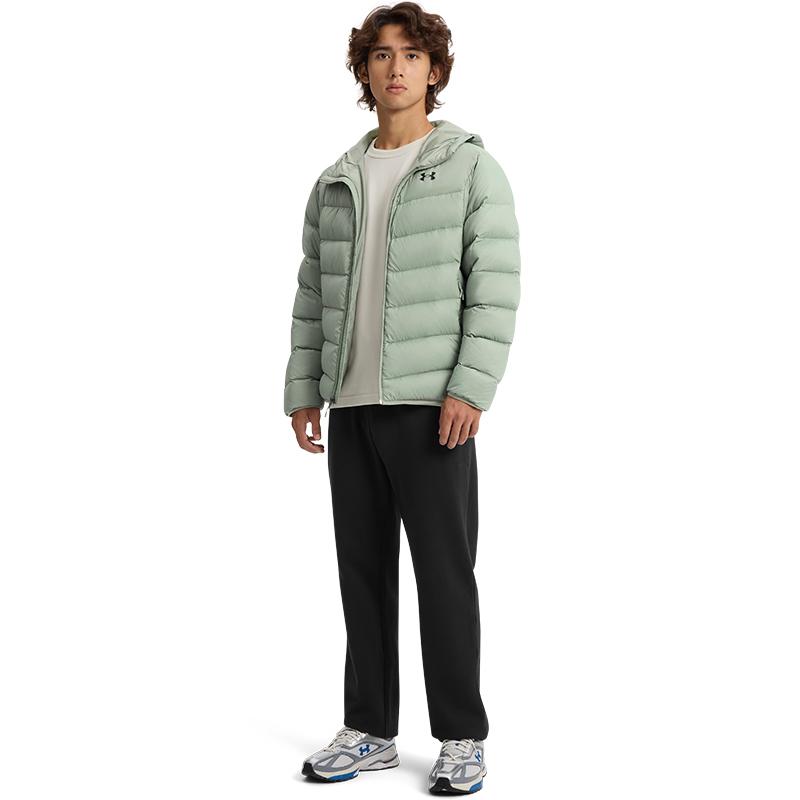 Under Armour Down Jackets Men's Forest Green Hooded Thickened Down Jacket 6001970-504