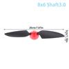 1Pcs Folding Propeller 6X3 6X4 7.5X4 8X6 11X6 With Spinner Cover Motor Shaft 3.0Mm Rc Plane Glider Drones