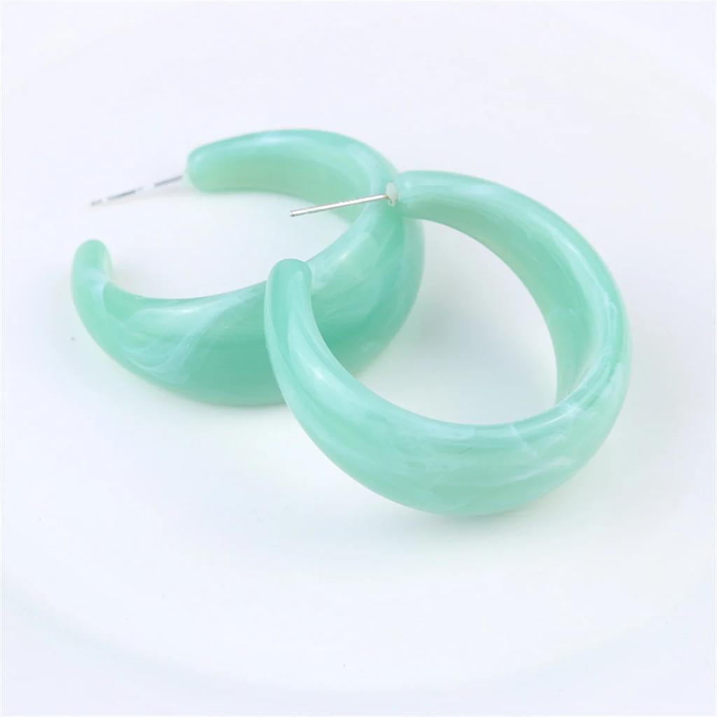 Exquisite Fashion Classic Acrylic Ring Declaration Minimalist Earrings Women's Luxury Design Decoration Wedding Party Jewelry