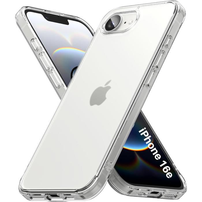 Coque pour iPhone 16e - Phonillico® - Silicone Gel TPU - Protection Souple - Ultra Mince - Transparent