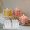 2pcs Love Silicone Candle Mold 3D Heart-shaped Soap Crafts Gypsum Resin Casting Molds DIY Chocolate Cake Baking Tools
