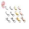 S925 Sterling Silver Universal Lobster Clasp for Bracelets and Necklaces - Colorfast and Versatile Spring Clasp with Closed Ring.