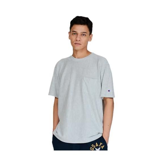 New [Champion] Short Sleeve T-Shirt Short Sleeve Round Neck COTTON USA Relax Fit Reverse Weave(R) Short Sleeve Pocket T-Shirt C3-B307-060-XL