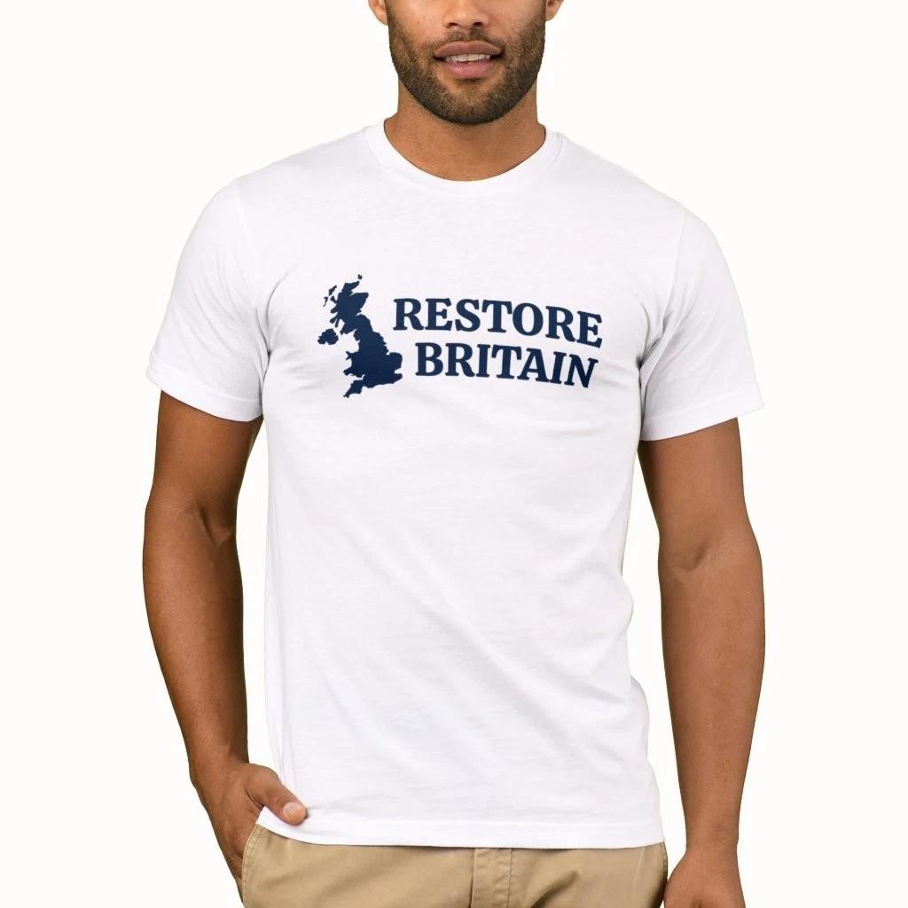 Restore Britain T-Shirt Top | Rupert Lowe T Shirt Patriot Anti Labour UK Tee 3XL