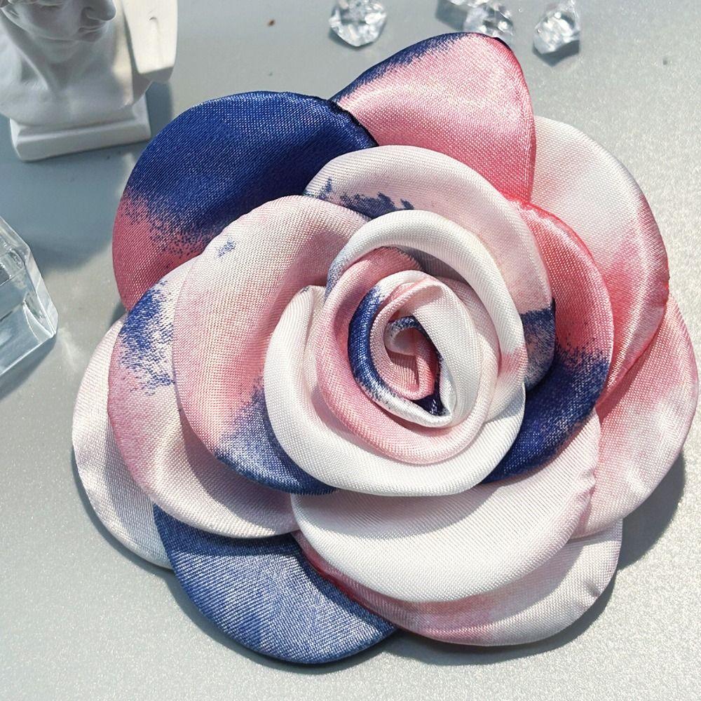 

Camellia Badge 10cm Decorative Pins Versatile Brooch