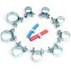 10Pcs Mini Clamp 7-17Mm Car Fuel Pipe Hose Clamp Galvanized Air Hose Clamp Diesel Petrol Pipe Clips Auto Parts Replacement