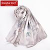 Shanghai Story Women's Floral Mulberry Silk Scarf