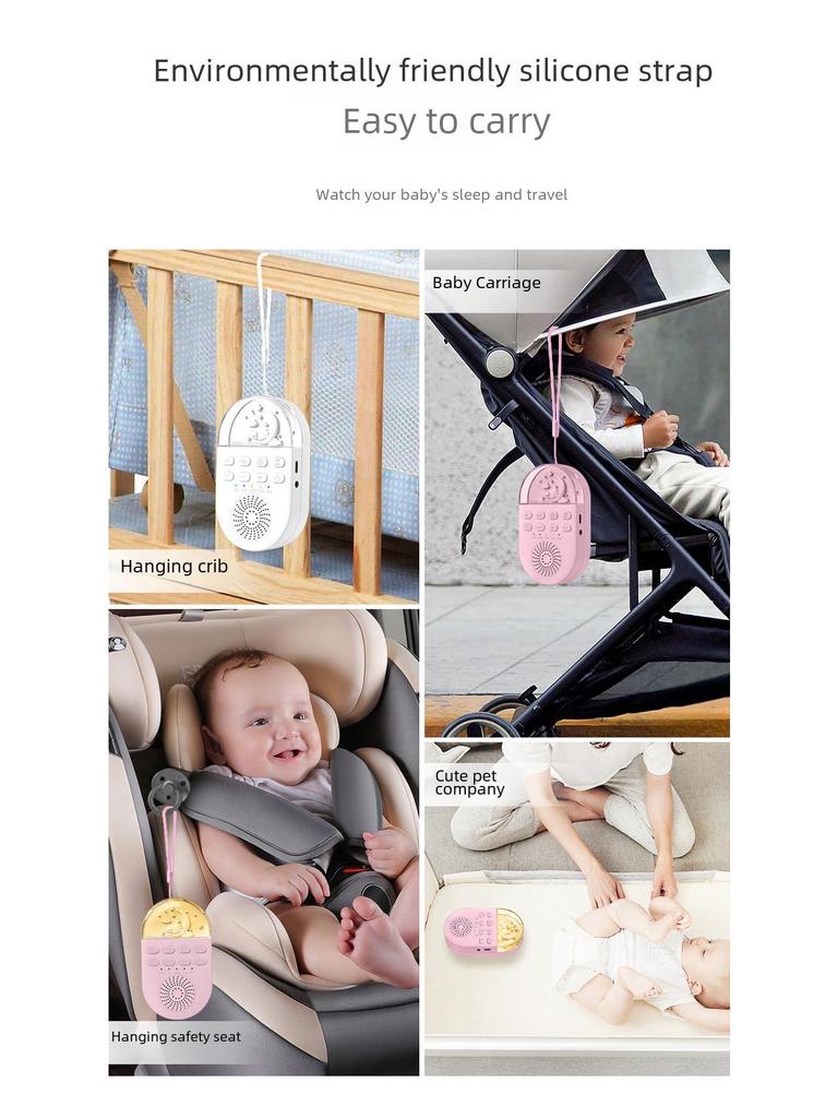 Nytt Sömnhjälpmedel för Bebisar: Vitt brus & LED-nattlampa Musikinstrument