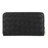 Bottega Veneta Woven Leather Clutch Wallet Women wallet Black 608053-VCPP2-8425