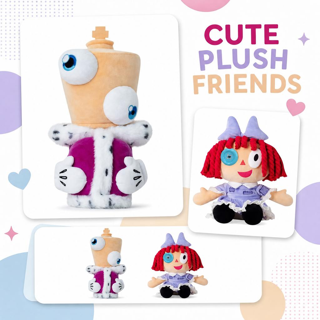 Soft Plush Toy, Cute Stuffed Animal for Kids and Adults, Perfect Birthday Gift and Home Decor