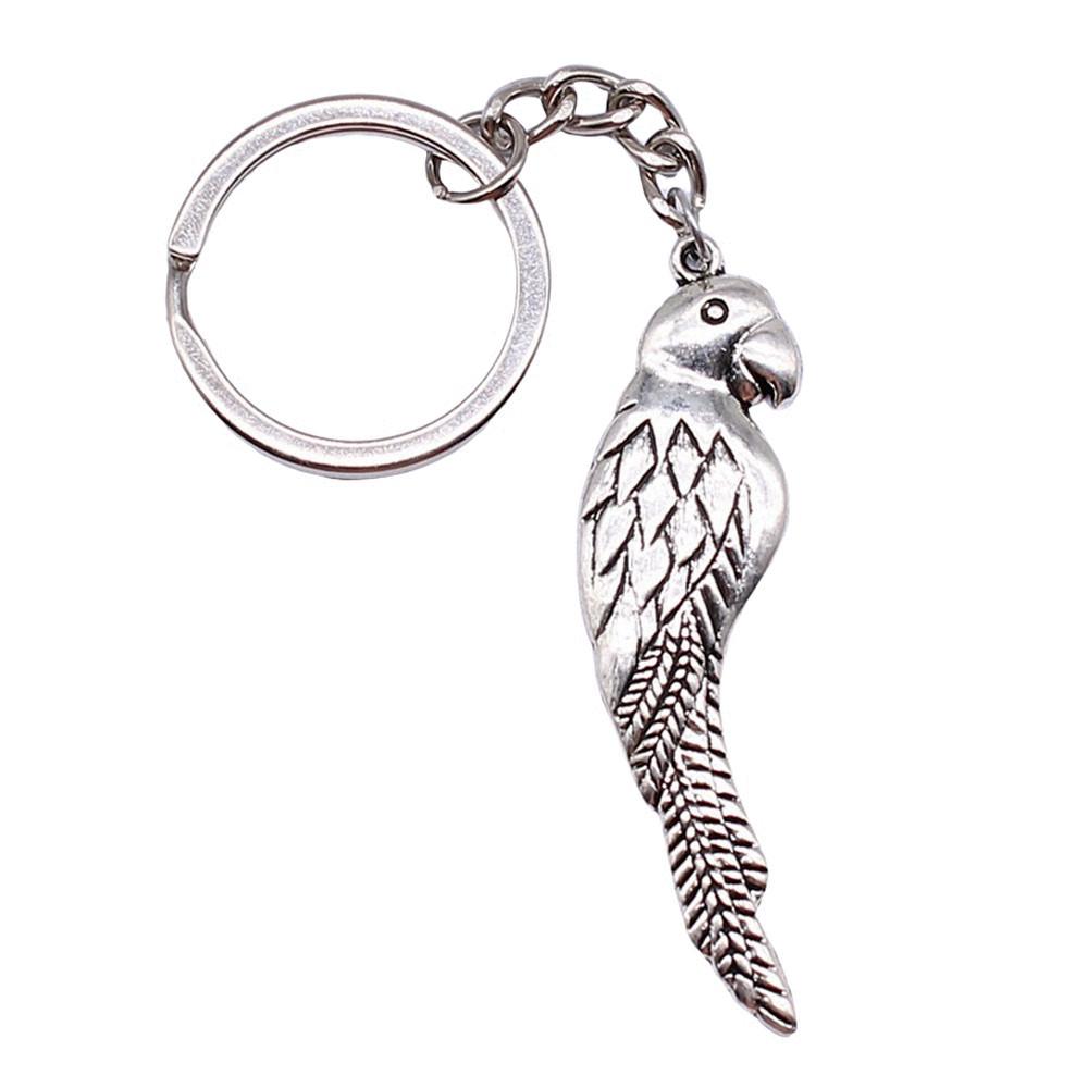 Pfauen Emaille Charms Eulen Schlüsselanhänger Vogel Anhänger Schlüsselring 28mm