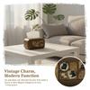 Vintage Simple Walnut Color Tissue Box Household Cat Wood Living Room Storage Carton Wooden Tissue Storage Box
