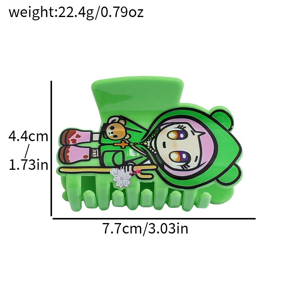 

Cartoon Superhero Hair Claw Clips - Colorful Acrylic Non-Slip Jaw Clips for Women & Girls, Strong Hold Hair Accessories for Thic