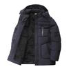 Winter Business Fleece Cotton-padded Jacket Men's Thermal Jacket Fleece Thickened Men's Cotton Clothes Removable Hooded