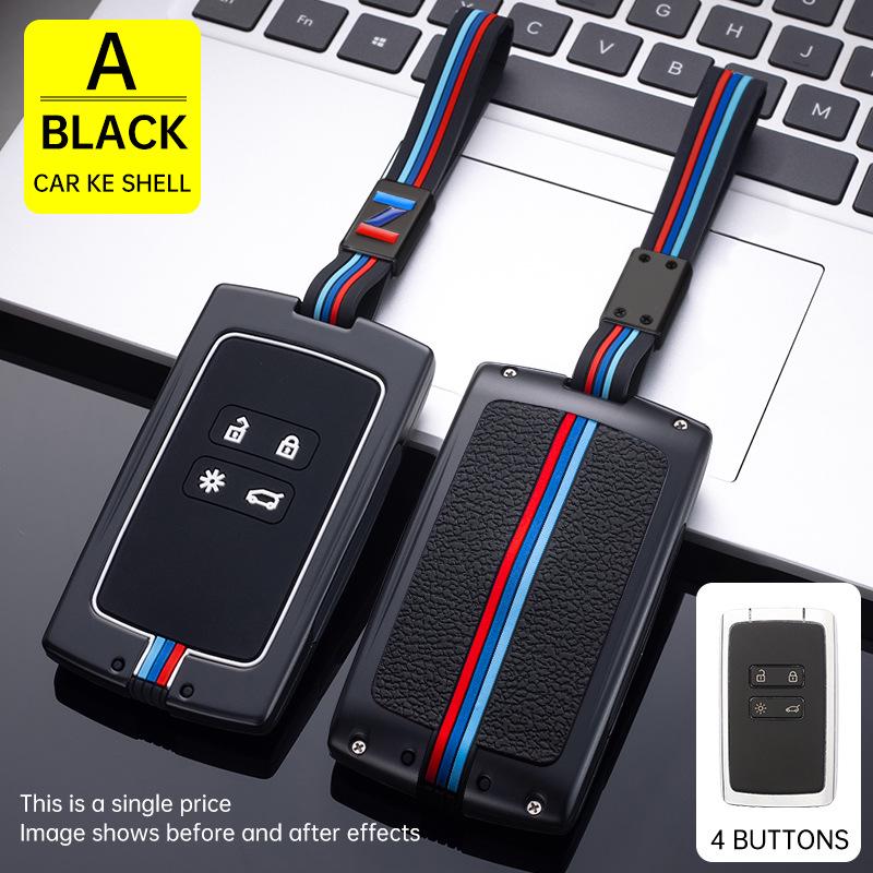 Renault Key Cover for Koleos, Captur, Fluence, Scenic, Latitude, and Megane - Remote Control Card Shell.