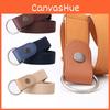 Womens Elastic Invisible Leather Belt For Denim Jeans With Pin Buckle For Casual And Office Wear