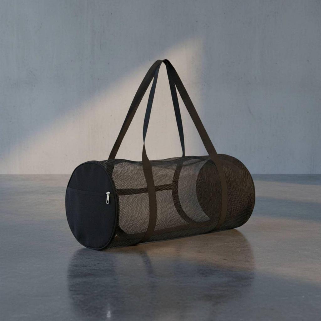 Athletic Gear Carrier Bag Sturdy Large Capacity Mesh Lightweight for Gym