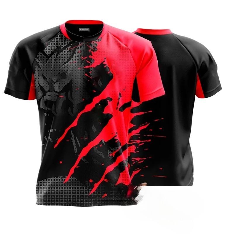 T-shirts for Men Quick-Drying Tees Shirt Uniforms Game Competition Clothing Printed T-shirts Boys Breathable Sport Tshirt