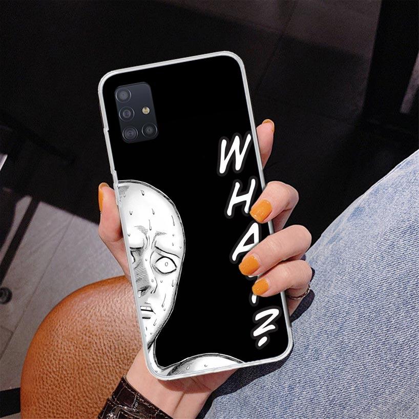 Anime One-Punch Man Phone Case For Samsung Galaxy A52 A32 A22 A12 A51 A31 A50S A30S A20S A10S Note 20 Ultra 10 Plus S10 A72 A71