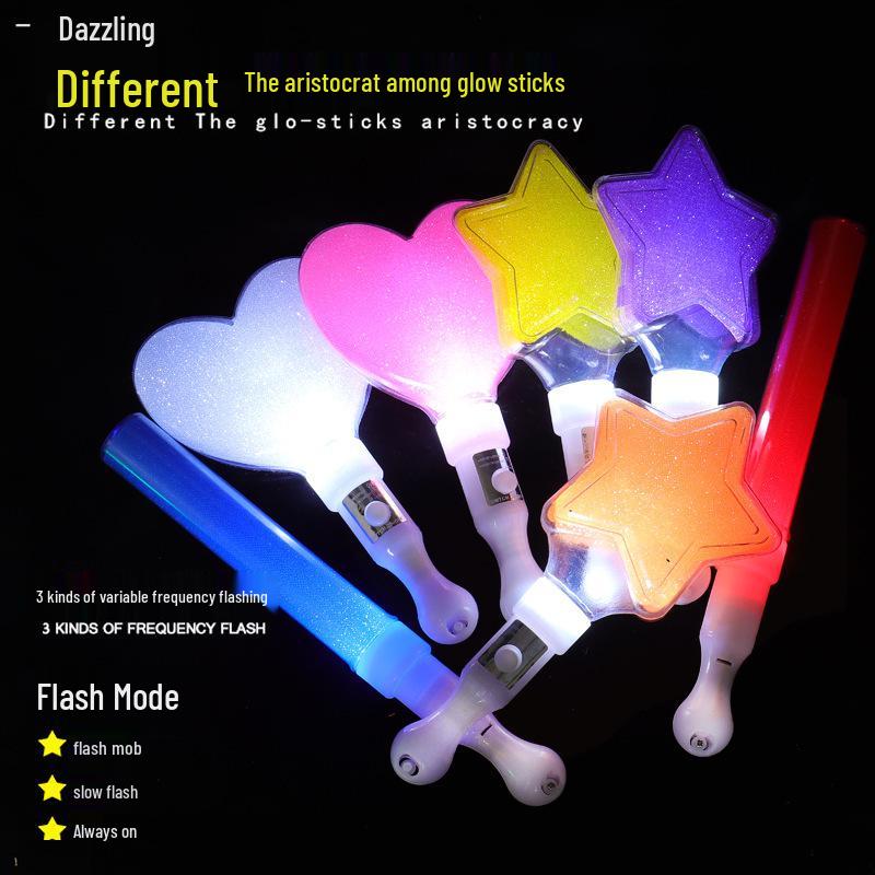 Luminous LED Flashing Stick - Super Bright Concert and Warning Light Stick for Events