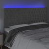 VidaXL LED Headboard Bedroom Furniture Double Bed Accessory Head of Bed Frame Interior Light Grey 3122826