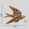 Golden Pigeon Wall Hanging Ornaments Creative Dove Decorative Hooks Living Room Display Wall Hangings Hooks Room Aesthetic Decor