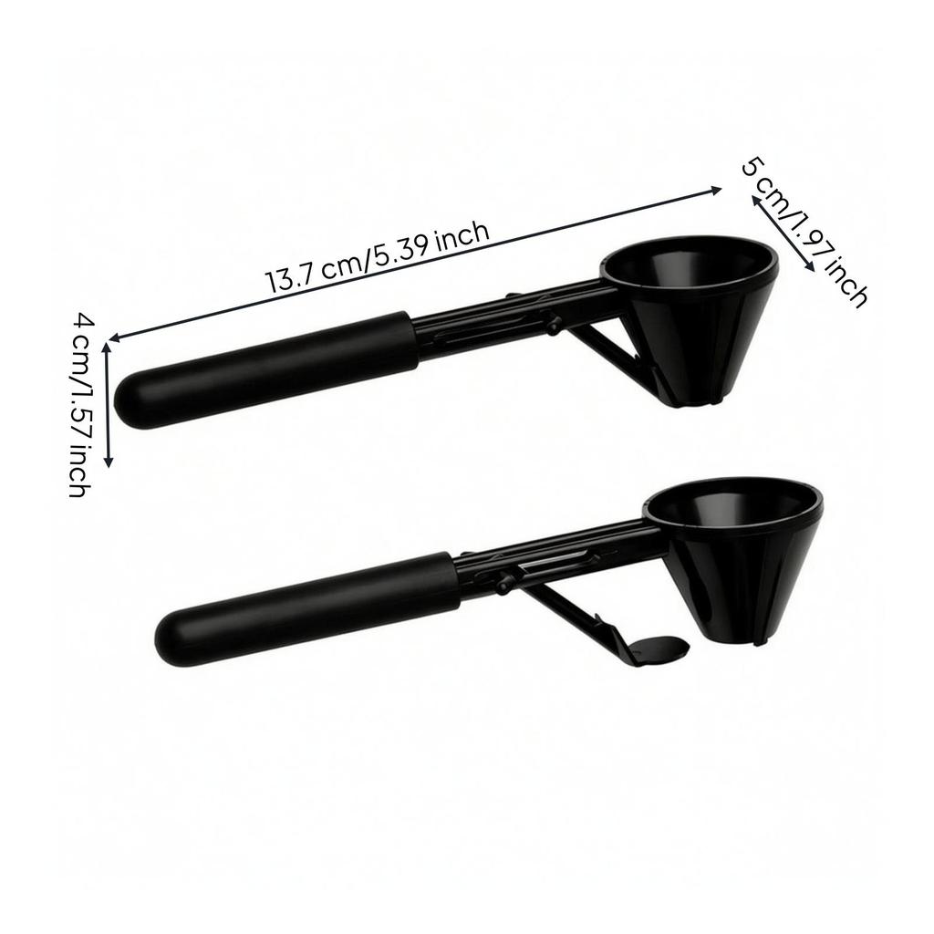 2 Pieces Mess Sliding Measurer Funnel | Compact Handheld Design, leak-resistant,