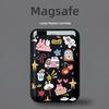 Graffiti MAGsafe Leather Card Holder Case for Apple Phones