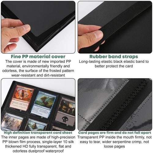 Mini Binder | 540 Card Slots, Portable Book Storage Organizer for Trading and Collectible Cards, Album Storage, Display Case, Name Cards, Collectible
