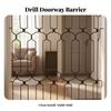 Pressure-Mounted Steel Barrier Lattice-Style Design, Metal pet door, for