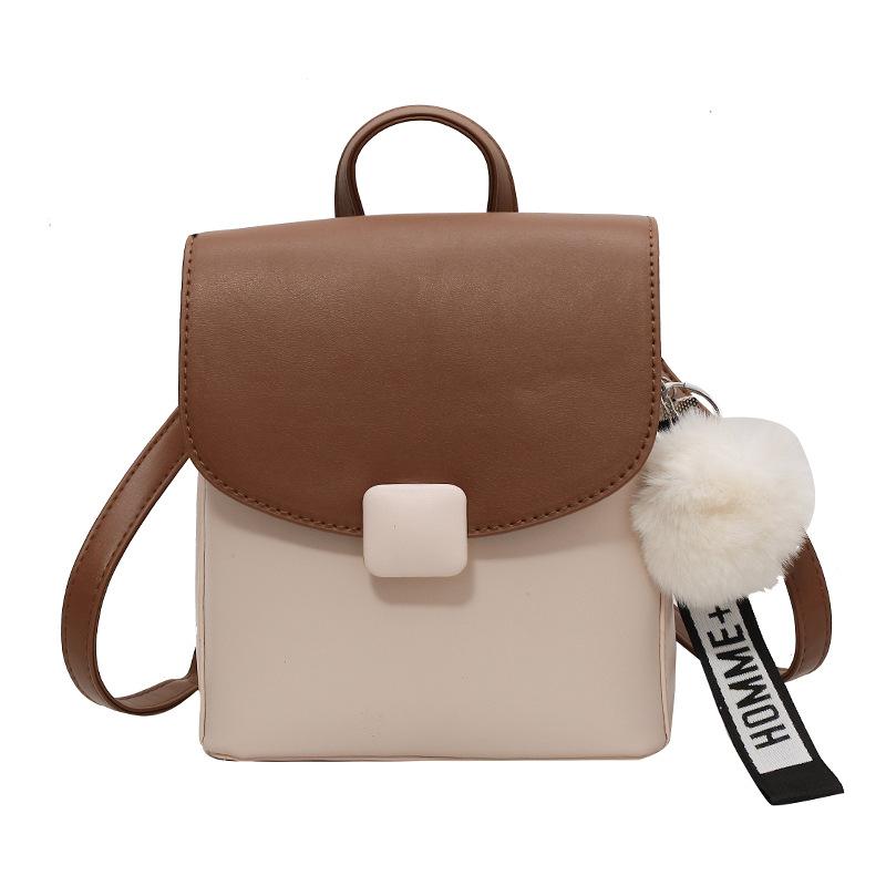 Light Luxury and High-end Backpack for Women, Fashionable and Color Blocking High-quality Backpack, Lightweight Commuting Crossbody Bag