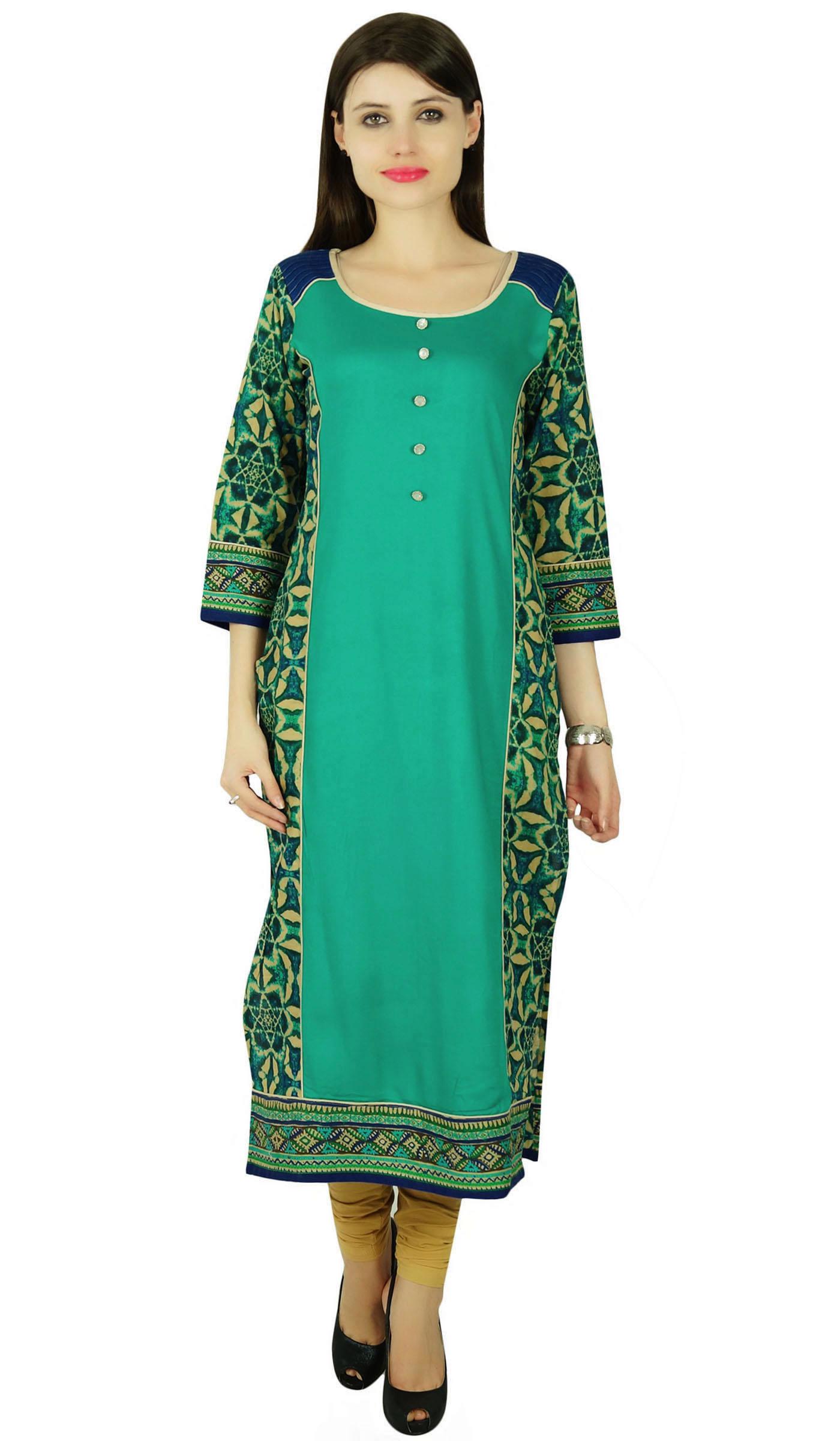 

Phagun Kurta Tie Dyed Rayon Женское этническое платье-туника Kurti Top 10