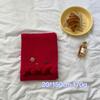 [Dai Green] New atmosphere Christmas red grid soft waxy matching gift scarf high-end style fashion scarf