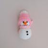 Finished Knitted Hand-Crocheted Snowman Handmade Snowman Doll Crocheted snowman  Holiday Decor