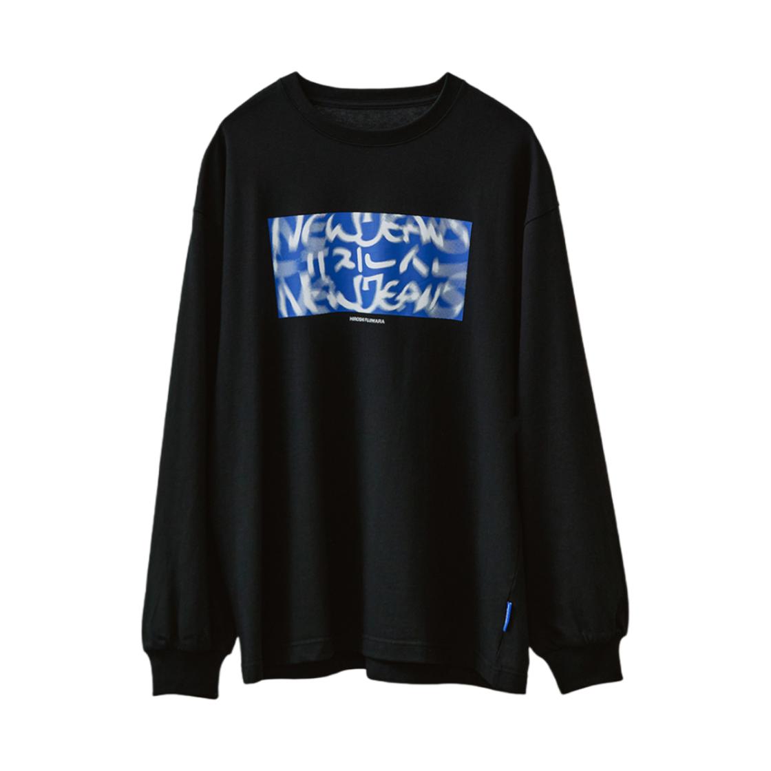 NewJeans x Hiroshi Fujiwara Coller L/S T-Shirt Ver. 1 Black ONE SIZE