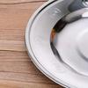 Stainless Steel Thickened Round Dinner and BBQ Plates - Decorative and Functional Serving Flatware.