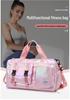 Women's Large Capacity Pearlescent Waterproof Swim Bag, Multi-functional with Wet/Dry Separation for Sports, Fitness, and Travel.