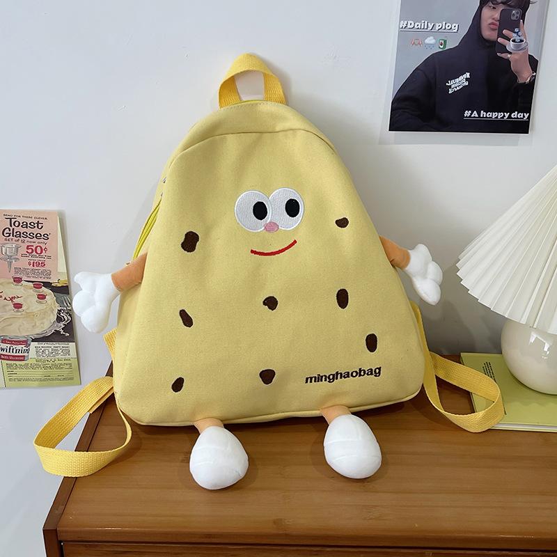Cookie Bag Female Japanese Ins Soft Cartoon Cute Canvas Backpack