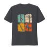 Retro Bass Clarinet T shirt vintage Washed Soft Comfortable designer clothes Casual Slightly homme streetwear Stylish graphic