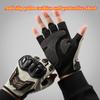 Motorrad Halb-Finger-Handschuhe Atmungsaktiv Anti-Rutsch Verschleißfest Fahrradhandschuhe Unisex Langlebig Handschutz Fingerlose Handschuhe