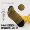 WRELS 1/3Pairs Merino Wool Running Socks Compression Support Thick Cushion Wool Socks For Running Hiking Moisture Wicking Socks