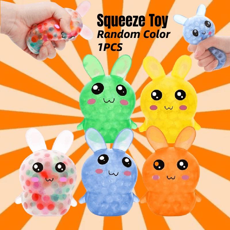 Easter Random 1pcs Rabbit Bunny Squeeze Toy Stress Relief Decompression Rebound