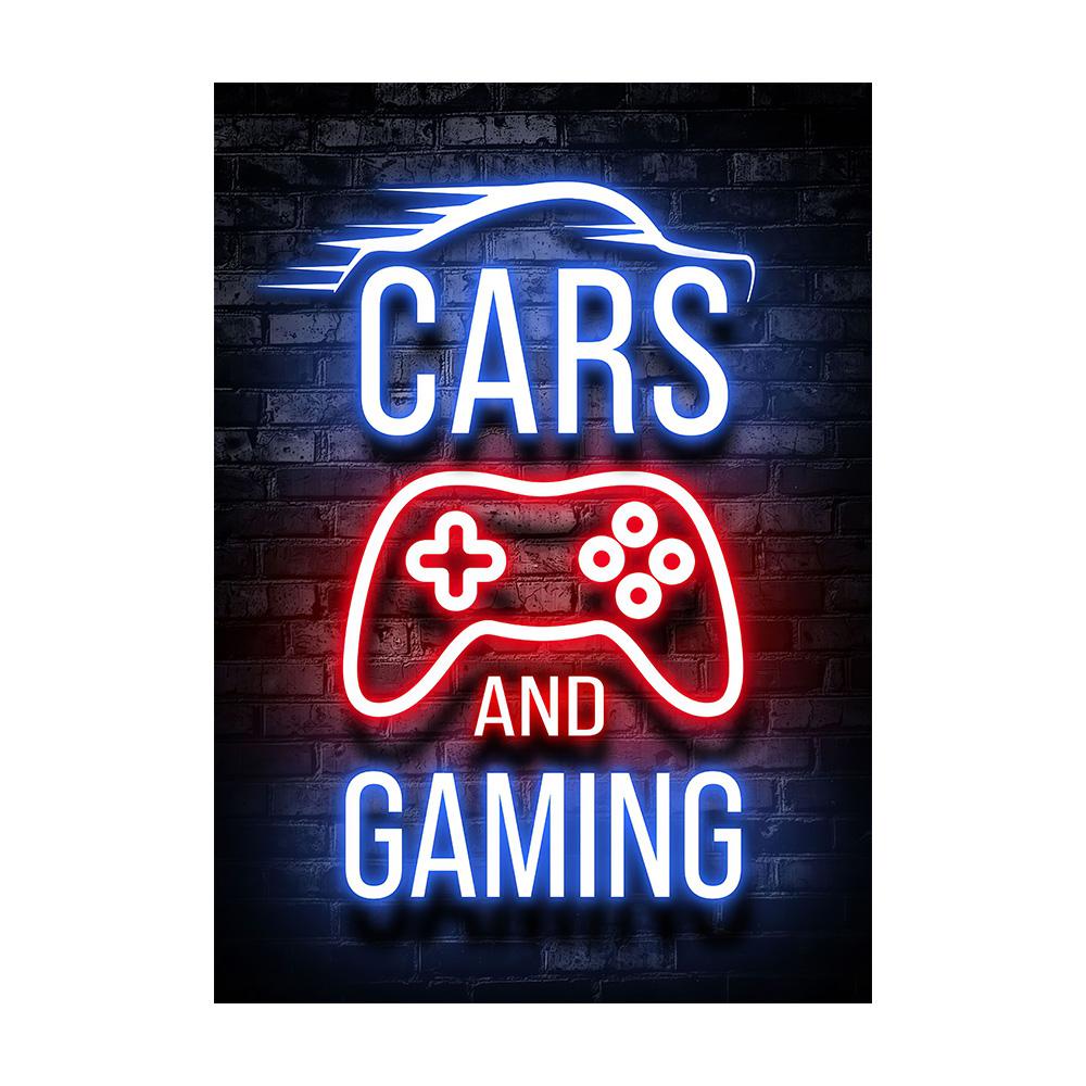 

Неоновые Игровые Геймерские Настенные Постеры Принты Геймерская Холщовая Картина Холщовая Картина для Детской Комнаты Мальчиков Декоративная Игровая Комната Cuadros 30x45cm